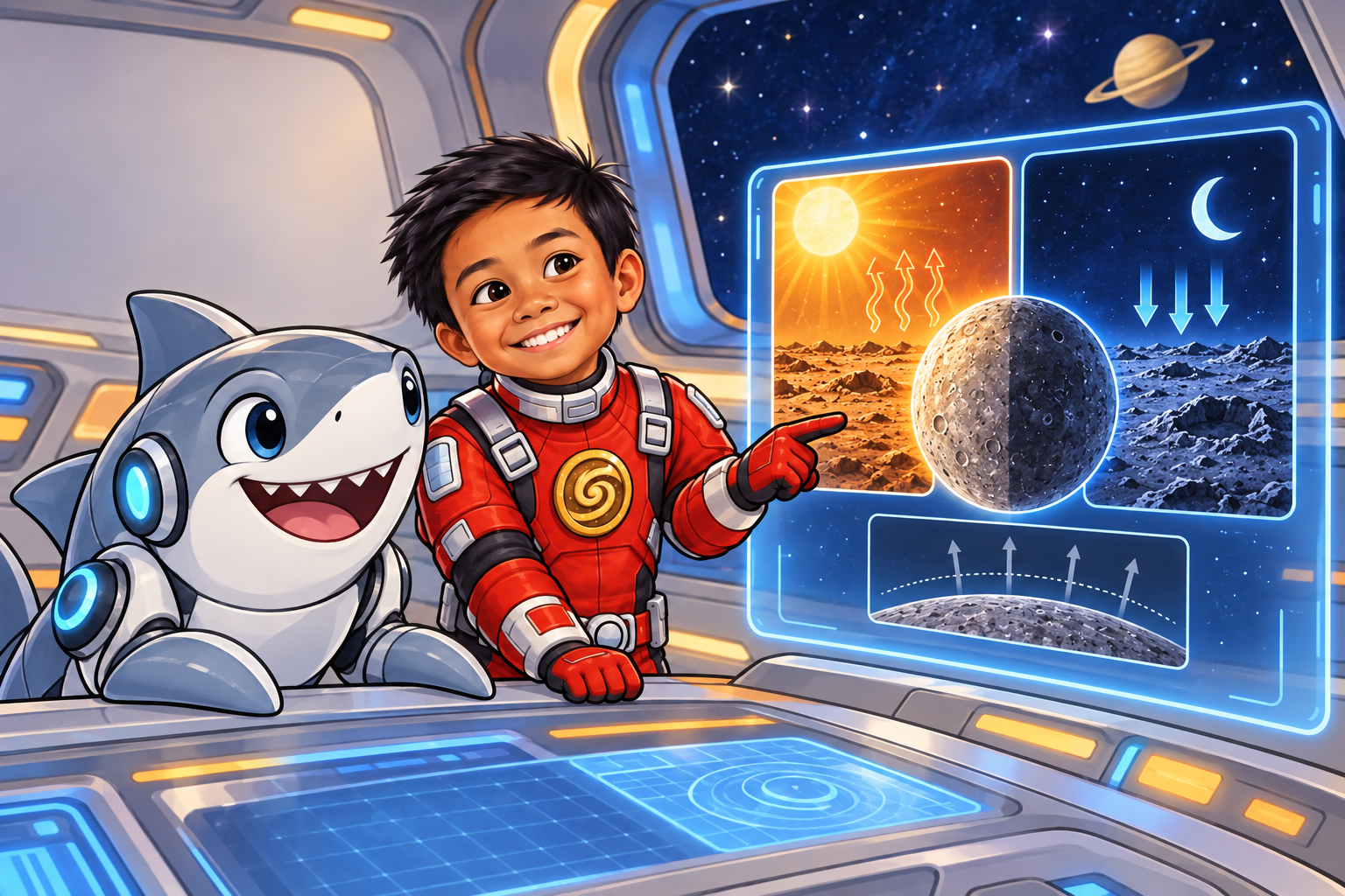 Gavin exploring Mercury's extreme landscape